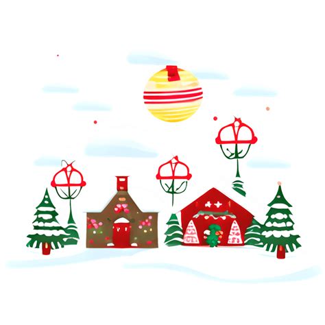 Santa's Village During Christmas · Creative Fabrica