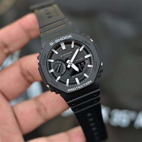 (OFFICIAL WARRANTY) Casio G-Shock GA-2100-1A Carbon Core Guard Analog ...