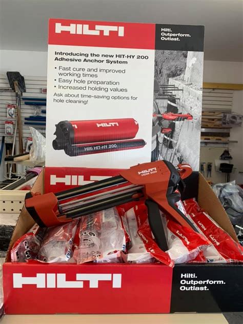 We stock Hilti Hy-200 epoxy... - Specialty Tool & Attachment