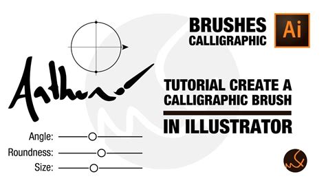 Tutorial - Creating a Calligraphic Brush Illustrator - YouTube