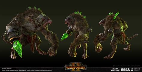 ArtStation - Skaven - Rat Ogres, Johann Tan | Rats, Ogre, Warhammer fantasy battle