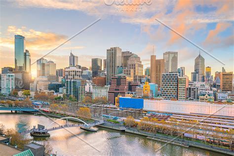 Melbourne city skyline at twilight featuring melbourne, skyline, and city | High-Quality ...