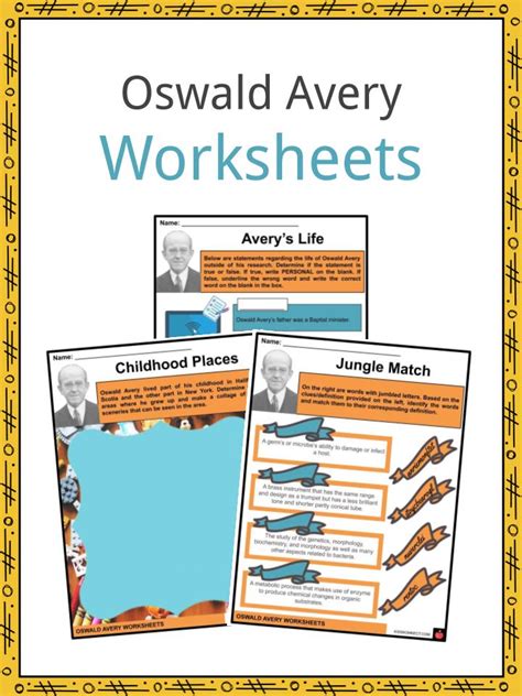 Oswald Avery Facts, Worksheets, Early Life & Career For Kids