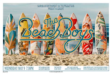 Beach Boys 2018 Youngstown Concert Poster – Raw Sugar Art Studio