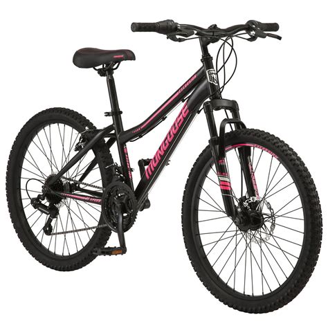 Mongoose Excursion Mountain Bike, 24-inch wheel, 21 speeds, black - Walmart.com - Walmart.com