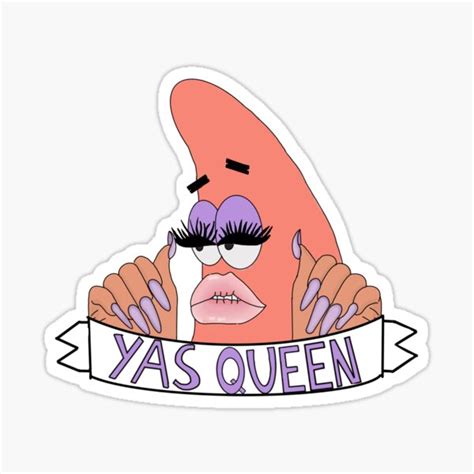 "Patrick Star Material Gworl" Sticker for Sale by AnnieBooth | Redbubble