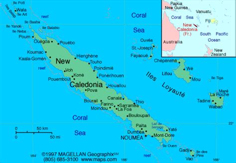 Noumea Map - New Caledonia