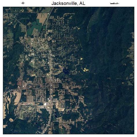 Aerial Photography Map of Jacksonville, AL Alabama