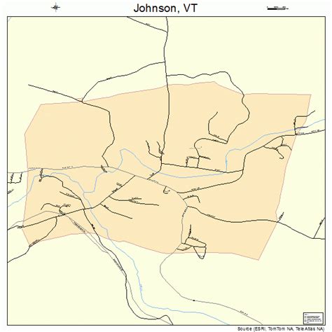 Johnson Vermont Street Map 5037000