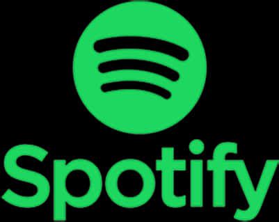 Download Spotify Logo Green Black Background | Wallpapers.com