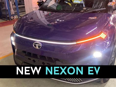 New Tata Nexon EV spied ahead of launch! Connected DRLs » MotorOctane