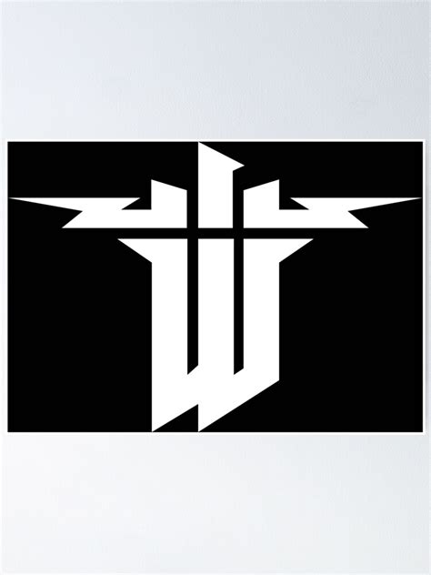 "Wolfenstein Logo" Poster by Williamrob | Redbubble