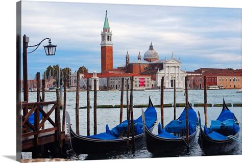 Gondola Station on Grand Canal, St Mark Square, Venice, Veneto, Wall Art, Canvas Prints, Framed ...