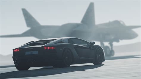 Black Lamborghini Aventador Takeoff 4k Wallpaper,HD Cars Wallpapers,4k ...