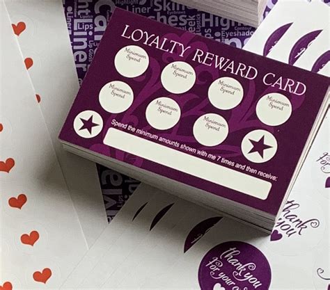 Loyalty Cards (50 cards + 350 ‘Heart’ Stickers) – Presenter Supplies