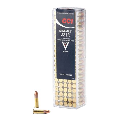 CCI® Mini-Mag™ .22 LR 40-Grain High Velocity Rifle Ammunition - 100 Rounds | Academy