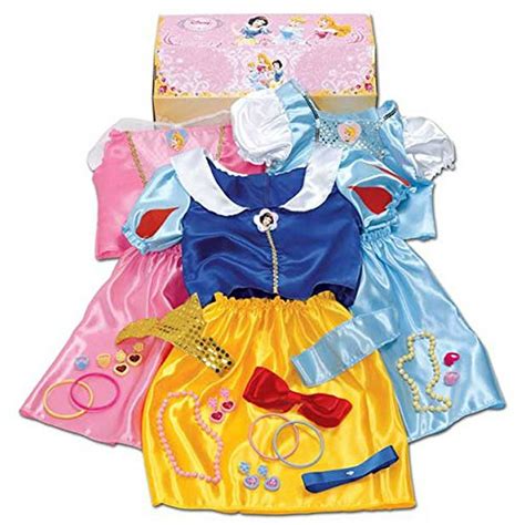 Disney Princess - 27 Piece Dress Up Trunk with Accessories - Ariel, Rapunzel, & Belle. - Walmart ...