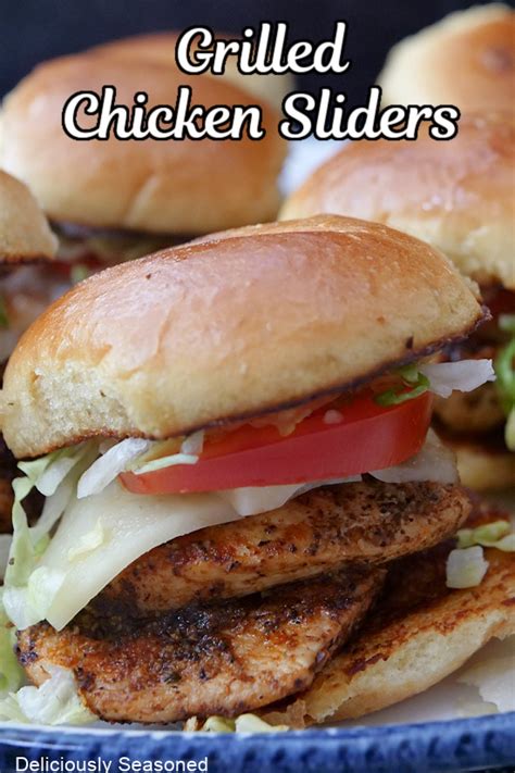 Grilled Chicken Sliders - Deliciously Seasoned