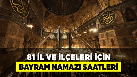 Tüm iller için ramazan bayramı namaz vakitleri - Diyanet Haber