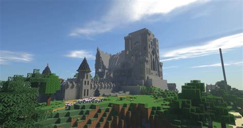 Simple Cobblestone Castle In Survival. : Minecraft