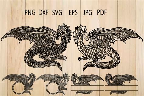 Layered Dragon Mandala Svg - 323+ SVG PNG EPS DXF in Zip File