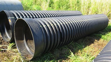 Qty 2 Black Culvert Pipes 16' Length, 36" Dia.