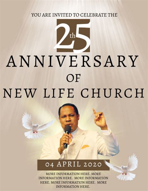 Copy of CHURCH Anniversary Invitation Template | PosterMyWall