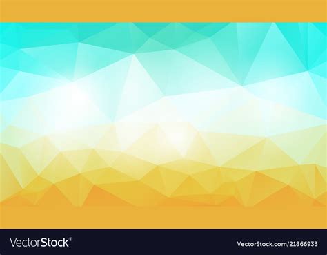 Geometric blue yellow background Royalty Free Vector Image