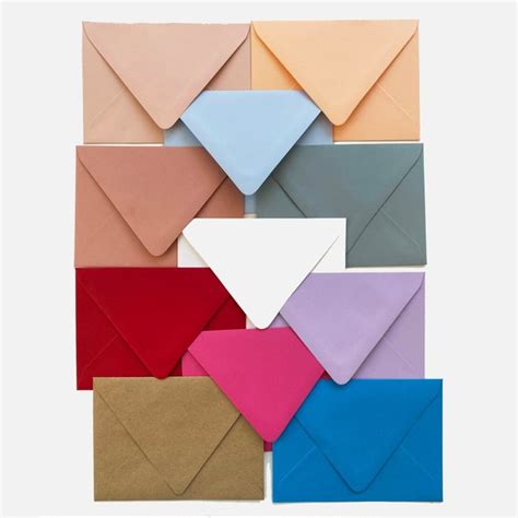 Color Envelopes A7 for Invitations Colored Envelopes Wedding Invitation ...