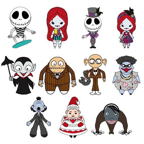 Nightmare Before Christmas Characters Clipart