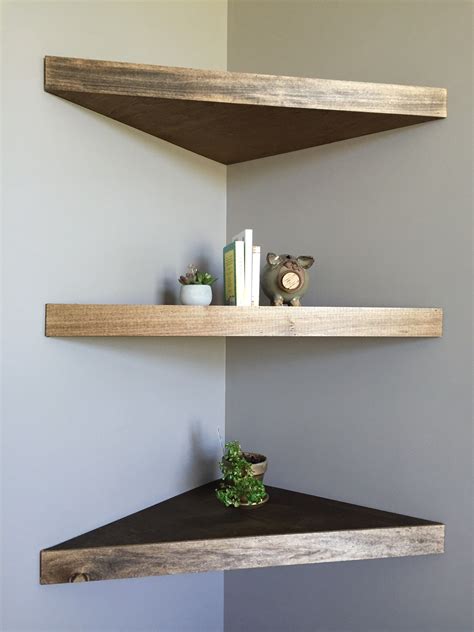 DIY floating corner shelves | Floating shelves diy, Wood corner shelves, Floating corner shelves