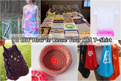 10 DIY How to Reuse Your Old T-Shirt - DIY Craft Projects