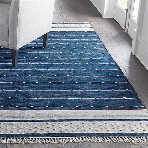 Inavi Indoor/Outdoor Blue Fringe Rug | Crate and Barrel | Indoor outdoor rugs, Outdoor rugs ...