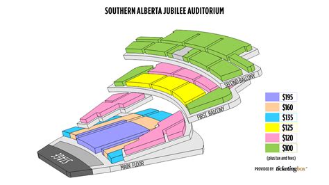 Calgary Southern Alberta Jubilee Auditorium Seating Chart | Shen Yun ...