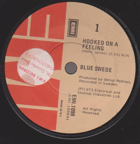 Blue Swede - Hooked On A Feeling (Vinyl, 7", 45 RPM, Single) | Discogs