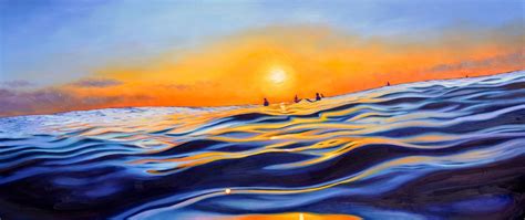 Sunset Surf | Sunset surf, Surf painting, Surf art