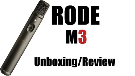 Rode M3 Unboxing & Review | Ger | HD - YouTube