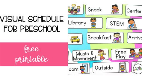 Visuals For Preschool Classroom Centers