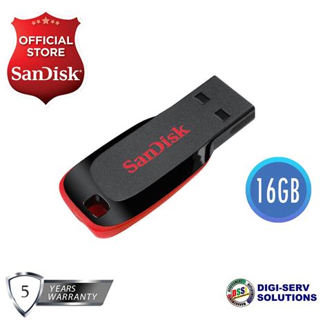 SanDisk SDCZ50-016G Cruzer Blade 16GB Flash Drive (Black) | Lazada PH