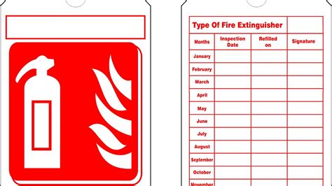 Fire Extinguisher Inspection Tags - Fire Choices