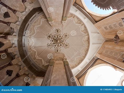 Hassan II Mosque Interior - Ceiling Stock Image - Image of morocco, famous: 17485493