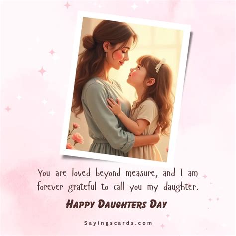 Happy Daughters Day 2024 Sayings Cards Images - Sayings With Love