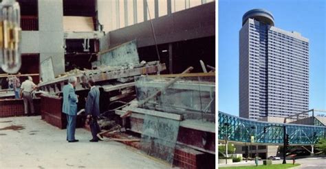 The Hyatt Regency Walkway Collapse In Kansas City, MO.