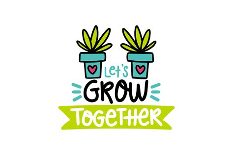 Let's Grow Together Graphic by CraftBundles · Creative Fabrica