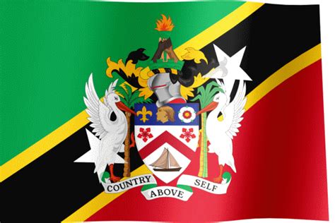 Flag of Saint Kitts and Nevis (GIF) - All Waving Flags