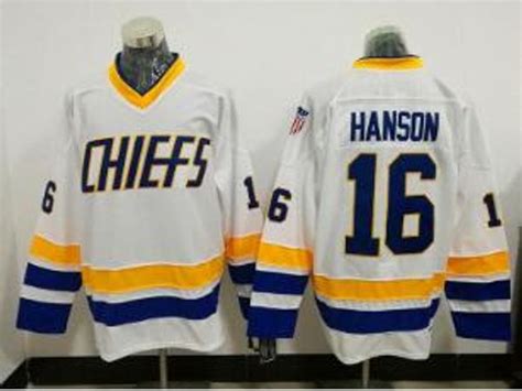 2020 Stitched Hanson Brothers Hockey Jerseys #16 Jack Hanson #17 Steve #18 Jeff Charlestown ...