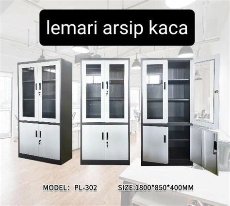 Lemari Arsip Kaca, Perabotan Rumah di Carousell