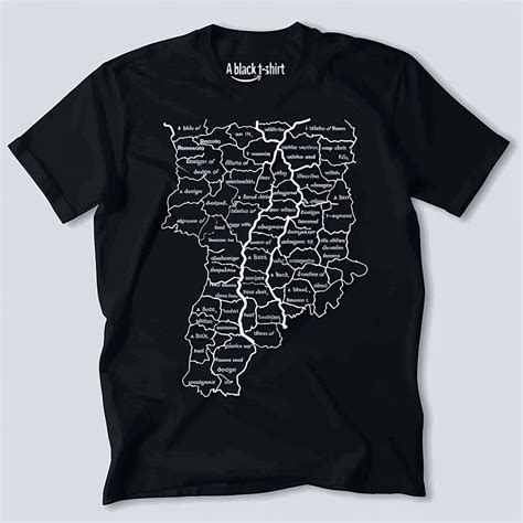 Romania Map Regions Outline Black T Shirt River Valley Design Minimalist Style Tim Photography ...