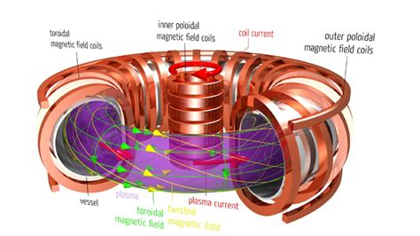 magnetic fields - How many times does plasma do a full loop tokamak before fusion? - Physics ...