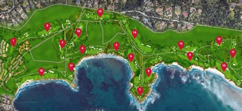 Pebble Beach layout: Check out the Pebble Beach course map